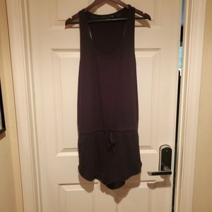 Black sleeveless romper
